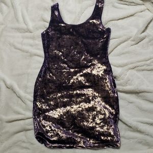 Purple and gold Clubbing Dress